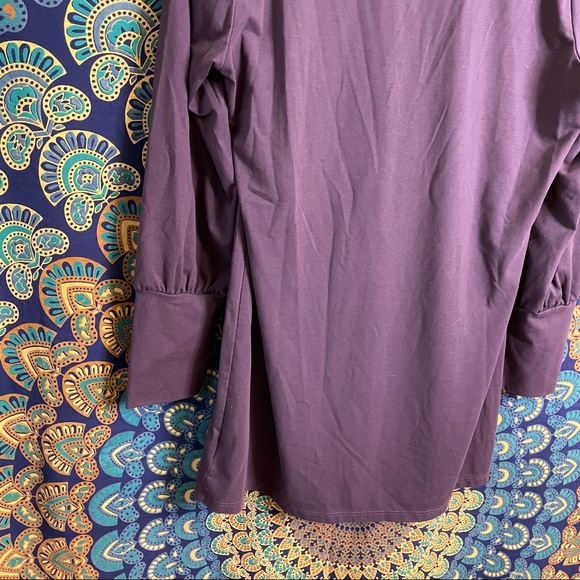 SEXY Ladies mint flowy cowl neck tunic purple by Weekenders size Lsarge - Picture 9 of 14